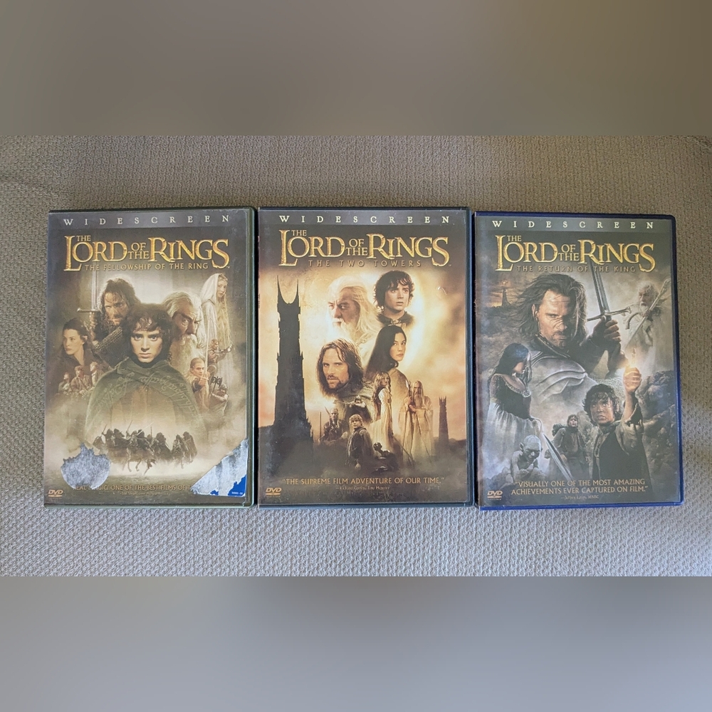 The Lord Of The Rings Collection, 3 widescreen DVDs With Special Features
